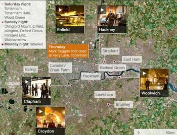 London Riots Map