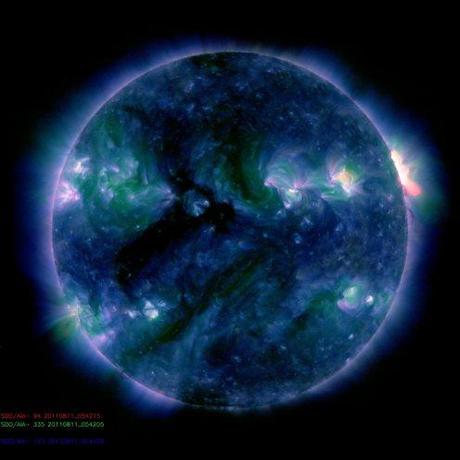 Il flare solare del 9 agosto 2011