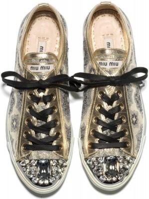 miu miu sneakers silver