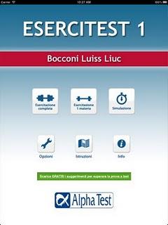 ESERCITEST 1: Bocconi - LUISS - Liuc , versione completa.