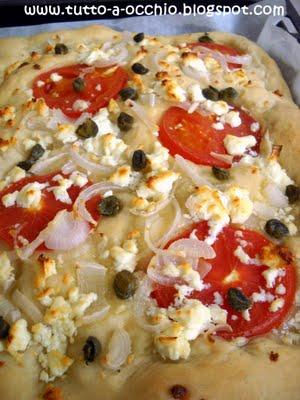 Ballando all'ufficio postale - Pizza bianca con feta