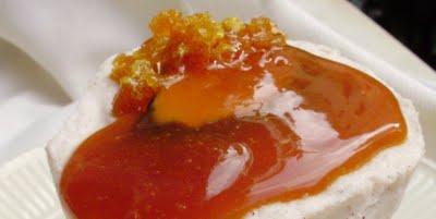 SOUFFLE’ GLACE’ RICOTTA E CANNELLA CON FICHI E SALSA MOU