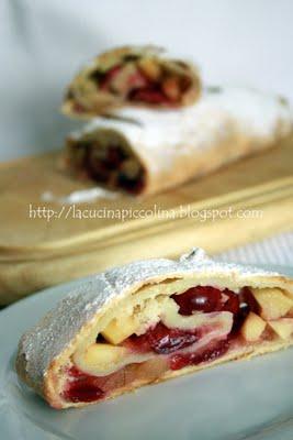 Strudel di mele e ciliegie!