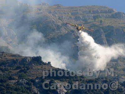 INCENDI SULLA COSTA D' AMALFI