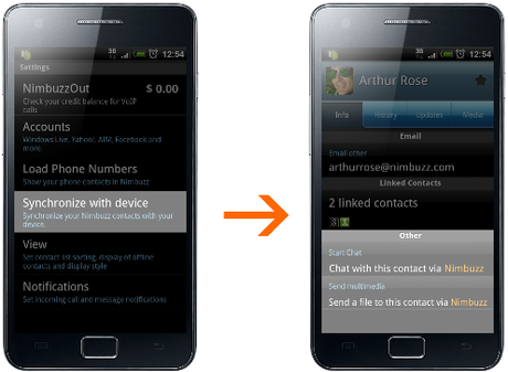 Nimbuzz inserisce le Notifice Push per smartphone e Tablet Android