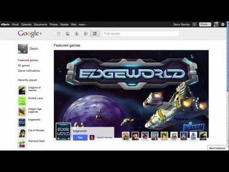 0 Su Google+ arrivano i giochi, proprio come su Facebook