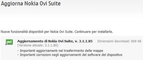 ovi suite OVI Suite si aggiorna e arriva alla versione 3.1.1.85