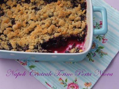 Crumble speziato di Mirtilli