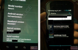 Android Ice Cream Sandwich su smartphone Nexus S