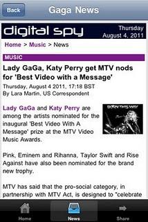 Le news sempre aggiornata su Lady Gaga con l'app Gaga - News