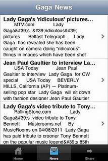 Le news sempre aggiornata su Lady Gaga con l'app Gaga - News