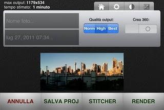 Scatta foto in modalità panoramica con l'app ''Panoramatic 360'' vers 4.9.2