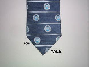 YALE NECKTIE wHORIZONTAL STRIPE & SEAL