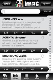 magic libro iphone 2 Fantacalcio su iPhone ed iPad con Magic Libro 2011