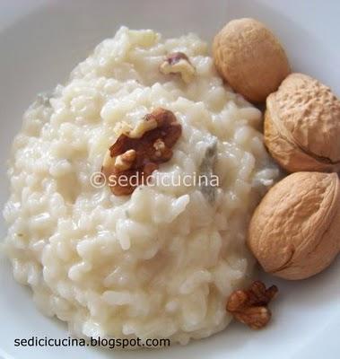 Risotto con gorgonzola dolce e noci