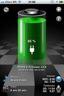 Batteria HD Gratis per monitorare la batteria del tuo iPhone o iPad vers 2.11