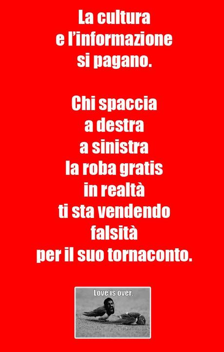 cultura e informazione non sono gratis