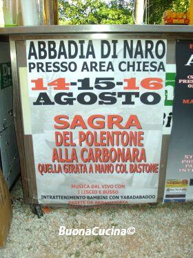 La Sagra del polentone alla Carbonara ( quella girata a mano con il bastone ) di Abbadia di Naro…