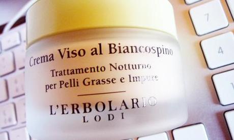 Crema viso al Biancospino, per pelli miste/impure; L'Erbolario