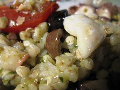 Insalata di polpo e grano saraceno