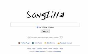 Songzilla motore di ricerca per ascoltare brani provenienti da Grooveshark