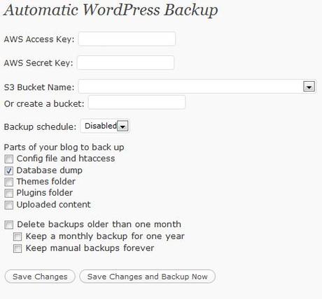 Eseguire il backup completo dei blog WordPress su cloud S3