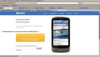 Lo smartphone Android e Securo Mobile: l'autenticazione