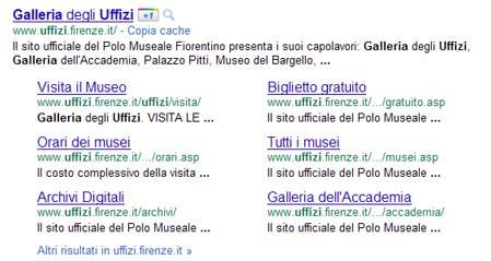 Google potenzia i sitelink di Google