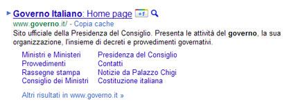 Google potenzia i sitelink di Google