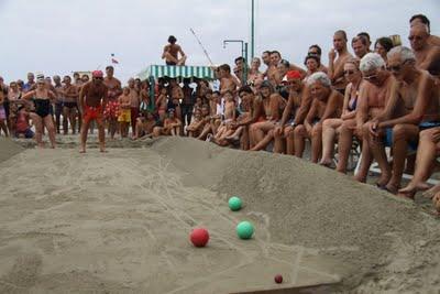 torneo di bocce al Bagno Carlo