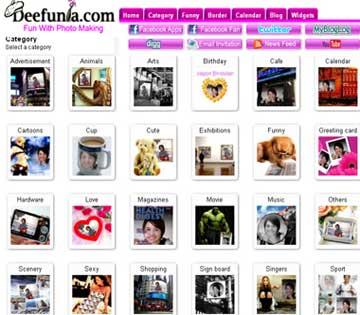 deefunia4 Deefunia: fotomontaggi e cornici sulle tue immagini