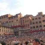 Siena piazza del campo per il palio