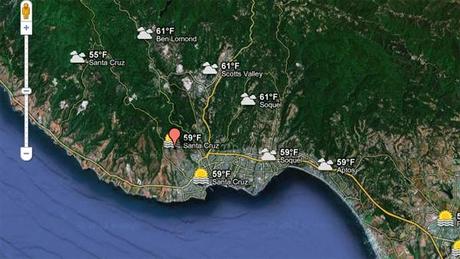 google maps weather santa cruz Google Maps si aggiorna con le info sul Meteo in tempo reale