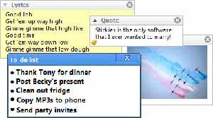Stickies, programma per creare post-it