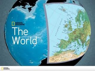 L'atlante mondiale sul tuo iPad con l'app The World by National Geographic.