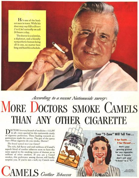 Pseudoscientific vintage images: Thank you for Smoking