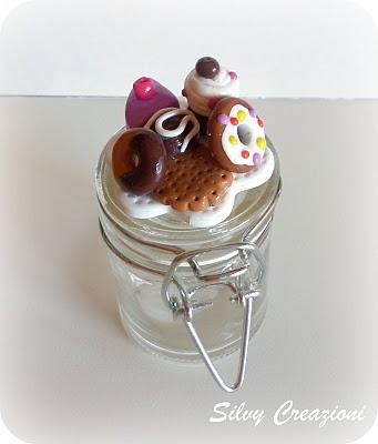 Mini barattolo con dolcetti