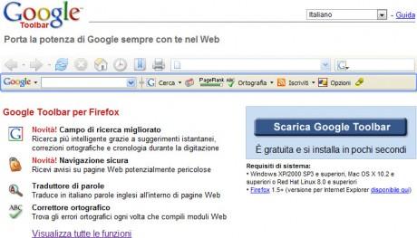 Firefox e Google Toolbar: accordi conclusi