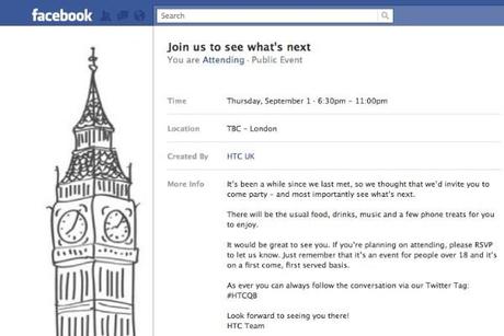 Evento HTC 1 Settembre a Londra per presentare i nuovi smartphone e Tablet