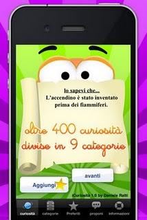 Dai risposte alla tue curiosità con l'app iCuriosità.