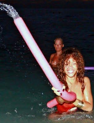 Rihanna having fun in Barbados !