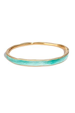 ALEXIS BITTAR Spring Green/Gold Tapered Bangle