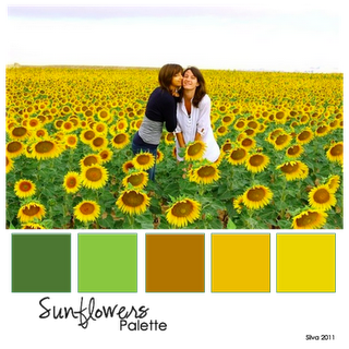 Sunflowers palette