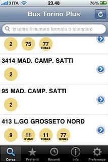 L'app Bus Torino Plus , i mezzi pubblici in tempo reale.