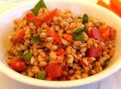 Insalata farro, tonno, pomodorini basilico