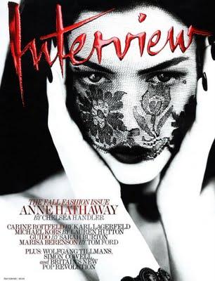 Cover Girls / Anne Hathaway on Interview Magazine