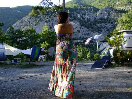 Guitar & flower dress