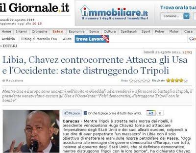 A futura memoria: il Giornale amico di Gheddafi.