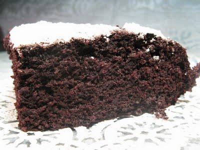 Black vegan cake