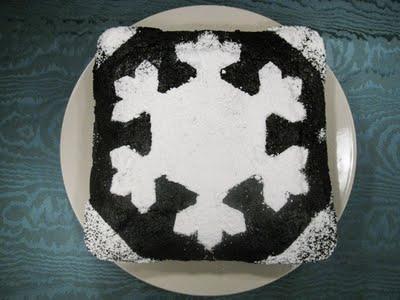 Black vegan cake